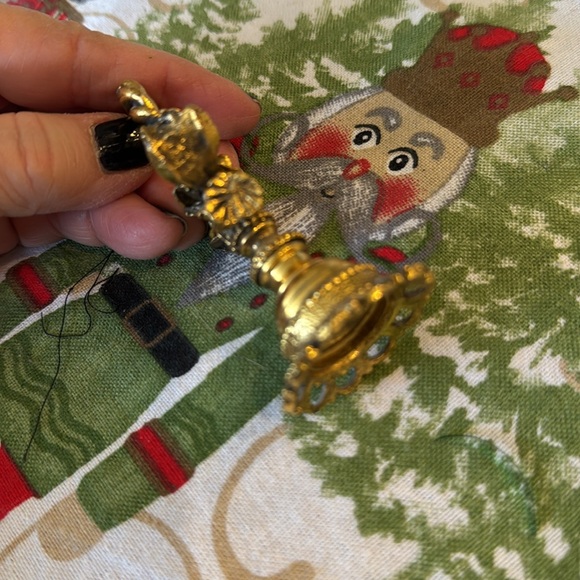 Stylebuilt Vintage 24K Gold Plate Finial Decorative Topper - Picture 5 of 7